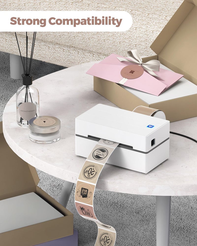 MUNBYN 2 Inch Thermal Labels Round, 2 Inch Thermal Label Stickers for Candle, Baking, 150 Sheets/1 Roll - Image 3